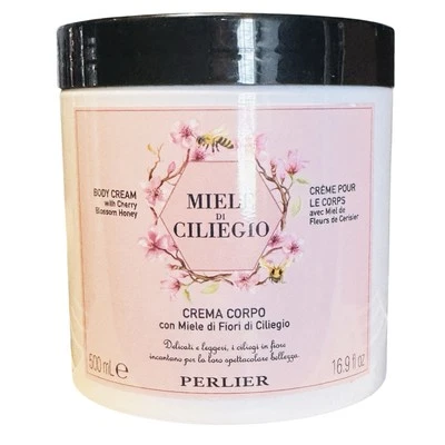 Crema corporal Perlier MIELE di CILIEGIO miel flor de cerezo grande 16,9 fl oz Foto 1 de 2