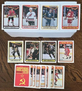 1990-91 OPC O-Pee-Chee Hockey Complete Set 1-528 + Red Army Insert Set 22 NR-MT - Picture 1 of 6