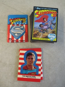 Vintage 1983 Topps Superman III 1-99 Card 1-22 Sticker Set - Picture 1 of 2