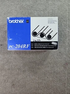 Paquete de 2 rollos de recarga de fax Brother PC-204RF OEM nuevos en caja abierta - Imagen 1 de 6
