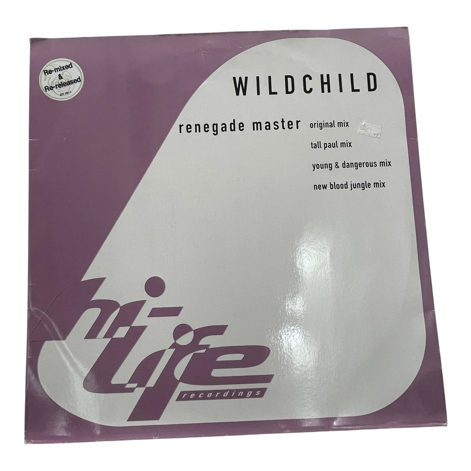 Wildchild - Renegade Master 12" Vinyl Hi-Life Recordings 1995 - Image 1 of 4