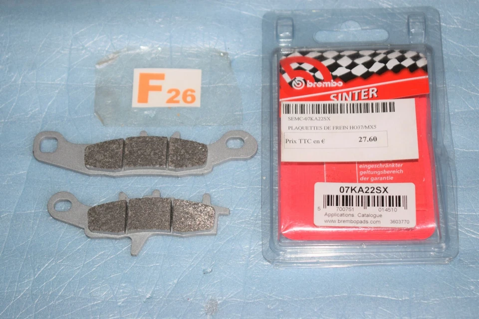 plaquettes de frein BREMBO RACING Suzuki RM 85 Kawasaki KX 80 85 100 KL KLX 250 - Photo 1/1