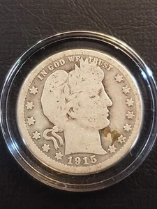 Silber Barber Quarter 1915 - Bild 1 von 2