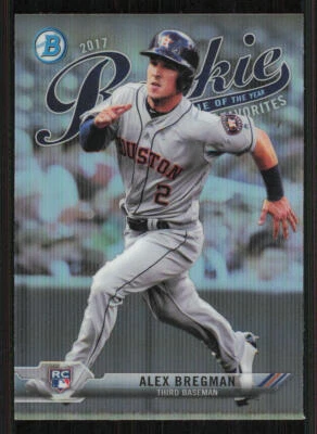 2017 Bowman Chrome Rookie of the Year Favorites Refractors #ROYF3 Alex Bregman - Image 1 of 2