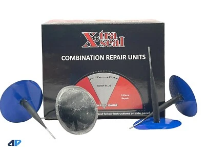 "Combo de enchufe de conexión Xtra Seal 13-673 cable de plomo 2-1/8"" 1/4"" reparación de neumáticos por lesiones 24 piezas" Foto 1 de 4