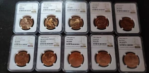 10PCS*NGC MS66 China 1993~1999 5YUAN China Rare Wildlife Animal Coin - Picture 1 of 2