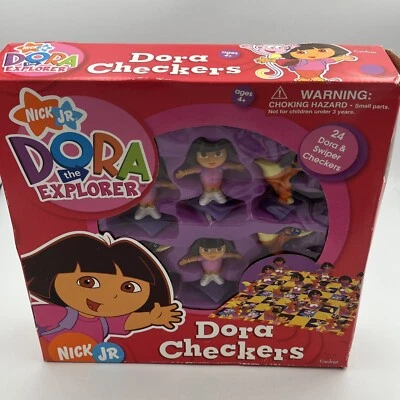 Nick Jr. Dora The Explorer & Swiper Checkers Game Cardinal 2006 NEW & Sealed - Image 1 of 4