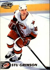 1998-99 Pacific Carolina Hurricanes Hockey Card #133 Stu Grimson