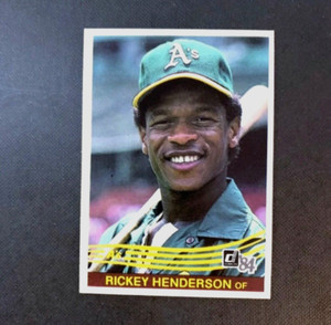 1984 Donruss #54 Rickey Henderson - Oakland A'S