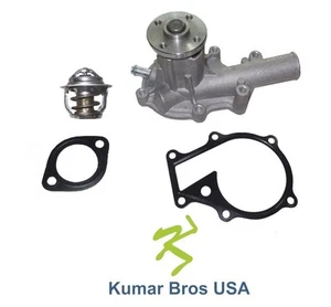 New WATER PUMP with THERMOSTAT FITS Kubota F2560 F2560E F3060 F2260 - Picture 1 of 6