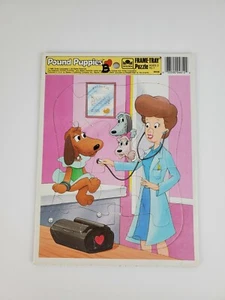 Pound Puppies 1986 TONKA Golden Frame Tray Puzzle Cooler Nose Marie Vintage Rare - Picture 1 of 8