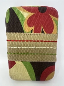 Rolfs Hard Case Floral Card Wallet Push Button Open/close - Picture 1 of 13