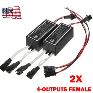 2PC Spare Inverter Ballast For CCFL Angel Eyes Halo Rings Kits 4-outputs Female - Picture 1 of 13