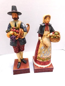 Jim Shore 4014444 "Abundant Blessings" AND 4014445 "Give Thanks For The Bounty" - Picture 1 of 17