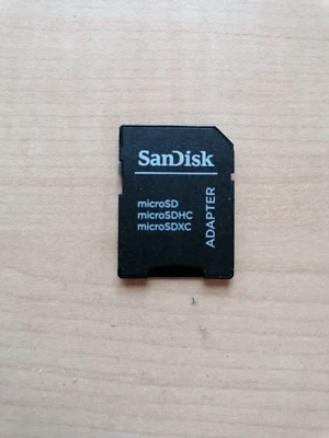 SanDisk Adapter microSD zu SD Memory Card Adapter (MICROSD-Adapter) - Bild 1 von 2