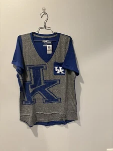 NUEVA Camiseta Para Mujer Universidad de Kentucky Reino Unido Azul/Gris - Imagen 1 de 2