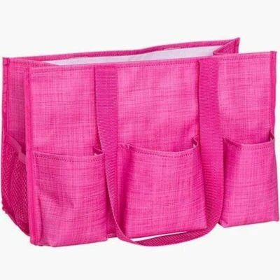 Thirty One Organizing Utility Tote 31 Regalo Bolso de Hombro Momia Rosa Cruz Pop Foto 1 de 4