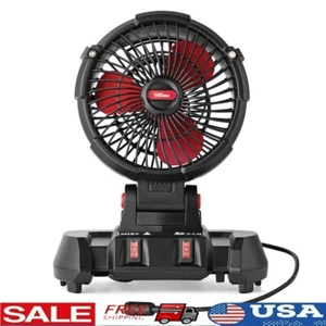 7.5 Inch 20V Cordless Misting Fan W/ 2.0Ah Battery Charger Adjustable Height New - Picture 1 of 9