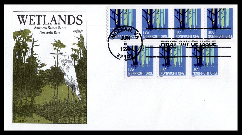 US FDC # 3207 (5c) Wetlands NonProfit.org Artmaster   , 9J140 - Image 1 of 1