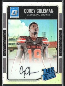 2016 Panini Donruss Optic #161 Corey Coleman Silver Auto 31/99 RC - Picture 1 of 2