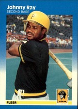 1987 (PIRATES) Fleer Glossy #618 Johnny Ray