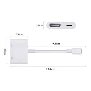 adapter to HDMI, Compatible with iPhone/iPad - Picture 1 of 3