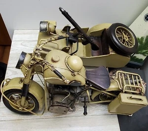 1/6 Metall WWII BMW 71 EINSITZER Motorrad mit Beiwagen EXTREM SELTEN! - Bild 1 von 24