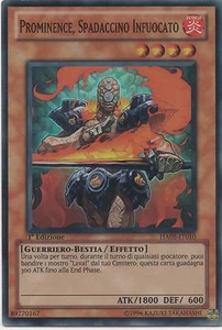 YU GI OH PROMINENCE SPADACCINO INFUOCATO • HA05 • SUPER RARA - Picture 1 of 1