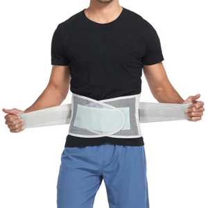 Men Women Back Brace Lumbar Support Waist Trainer Belt For Lower Back Pain Relif - Picture 1 of 10
