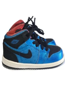 Nike Air Jordan 1 Phat Toddlers Shoes Basketball Blue Black 364773 408 Size 4.5C - Picture 1 of 8