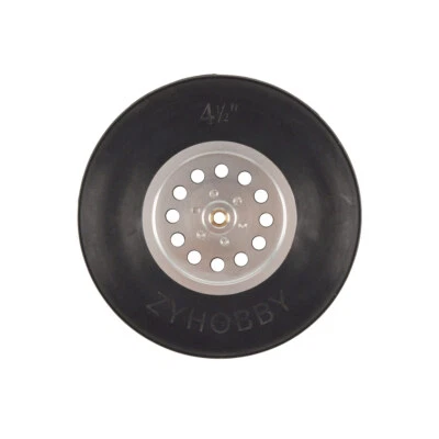 1 Pair 4.5"/ 114.3mm Solid Rubber Wheels with Alu Hub For RC Aircraft Model - Image 1 of 4