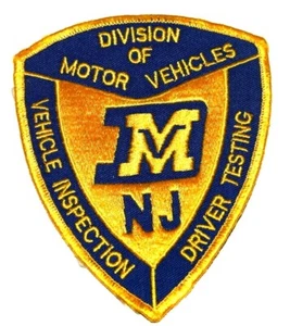 NEW JERSEY - DIV OF MOTOR VEHICLES DRIVER TESTING - NJ Sheriff Police Patch GEBRAUCHT - Bild 1 von 1