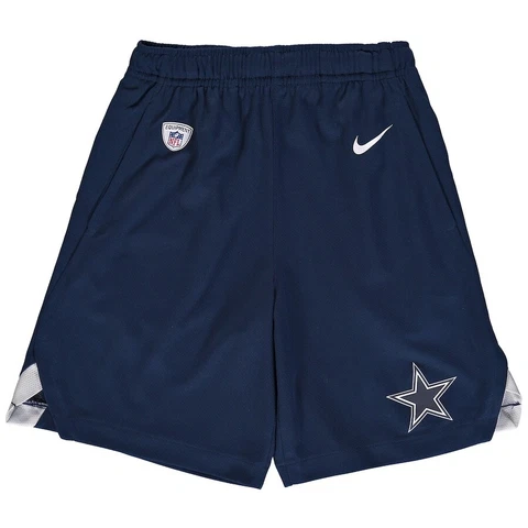 New Nike Dri-Fit DALLAS COWBOYS NFL Football Performance Knit Shorts Youth Large Cover
