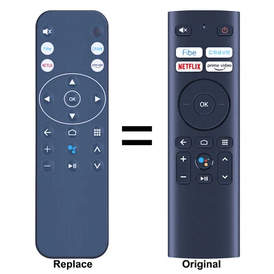 Replacement Remote Control for Bell Streamer RC4261801/01R Android TV Device New - Image 1 of 4