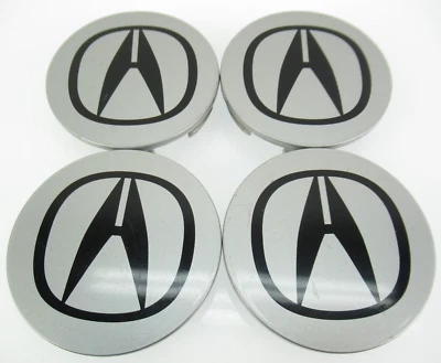 ACURA INTEGRA MDX CL TL TSX RSX 44732-S9A-A00 WHEEL CENTER CAP HUBCAP SILVER SET - Image 1 of 4