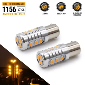 Syneticusa 1156 LED Amber Turn Signal Blinker Indicator Hi Power Light Bulbs - Bild 1 von 5