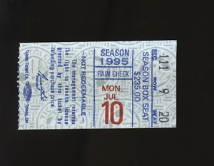 July 10, 1995 Columbus Clippers Ticket Stub DEREK JETER - Picture 1 of 2