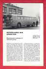 Buses Magazine Extract 1969 - Netherlands Railways Bus Operation & Maintenance