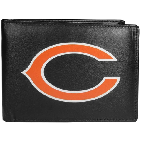 Siskiyou Sports NFL Unisex Chicago Bears Bi-fold Wallet Large Logo Cover