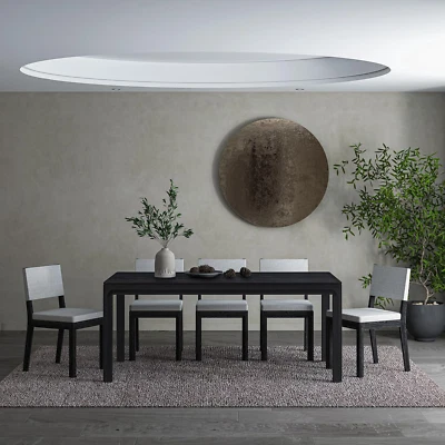 Flow 71 pulgadas diseño moderno, mesa de comedor rectangular para comedor, salón Foto 1 de 4