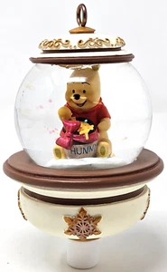 Extremely Rare Disney Christmas Ornament Snow globe w/ Winnie The Pooh 2010 - Picture 1 of 8