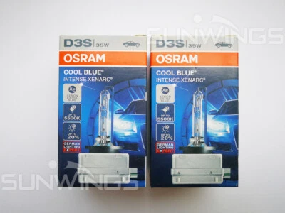 4PCS NEW HOT PAIR OSRAM XENARC D3S 66340CBI Cool Blue 5500K HID XENON LIGHT BULB - Image 1 of 4