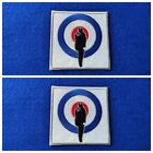 A Pair Of Mod Culture Patches Sew / Iron On Badges (i) Quadrophenia Jimmy Target