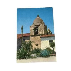 Postcard Bell Tower San Carlos Mission Carmel California Vintage A618 - Imagen 1 de 2