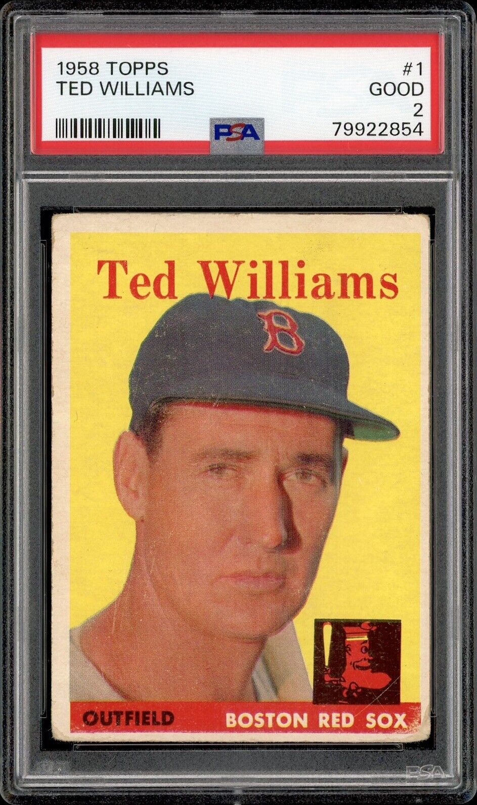 1958 Topps Ted Williams Boston Red Sox #1 PSA 2
