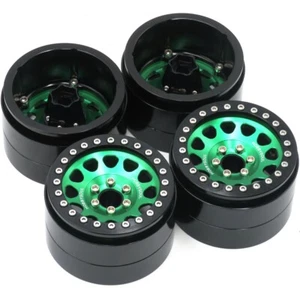 4Stk RC Aluminium 2.2 Beadlock Felgen Rim Wheel für RC Crawler 2.2 Reifen - Picture 1 of 8