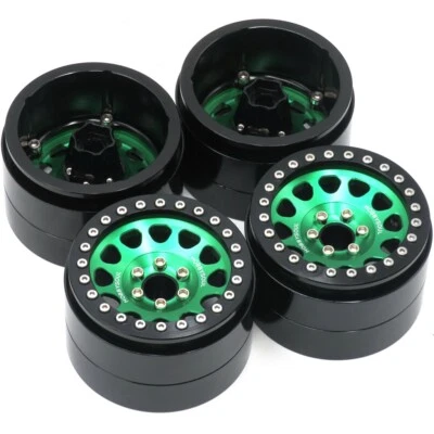 4Stk RC Aluminium 2.2 Beadlock Felgen Rim Wheel für RC Crawler 2.2 Reifen - Bild 1 von 4