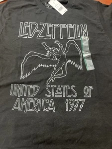 Led Zeppelin band rock Unisex T-shirt Size Medium Black - Picture 1 of 3