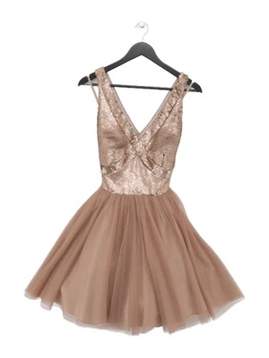 Coast Skater Midi Dress UK10 in Brown - Image 1 of 4