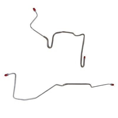 Rear Axle Brake Lines Fits Pontiac Firebird 1982-83 w/DiscBrakes Rear-FRA8302SS - Image 1 of 4